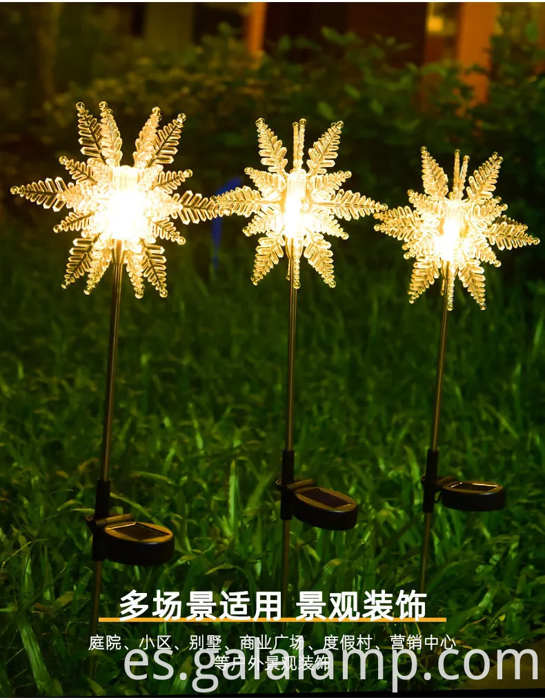 Vibrantes luces del festival LED con energía solar para jardines al aire libre